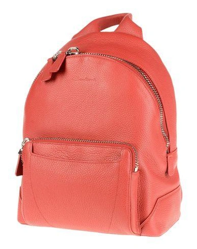Shop Santoni Backpack & Fanny Pack In Red