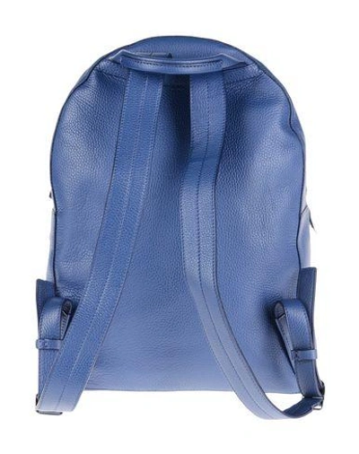 Shop Santoni Backpack & Fanny Pack In Blue