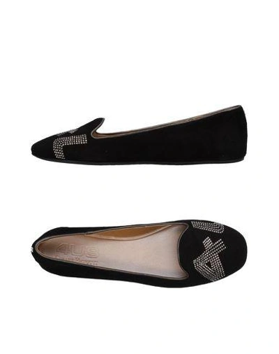 Shop Cesare Paciotti 4us Loafers In Black