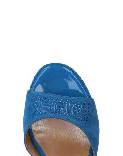 Shop Cesare Paciotti 4us Sandals In Blue