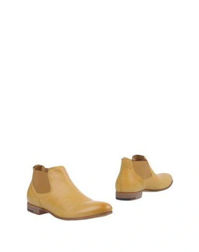 Shop Alberto Fasciani Chelsea Boots In Yellow