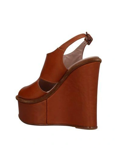 Shop Massimo Lonardo Sandals In Brown