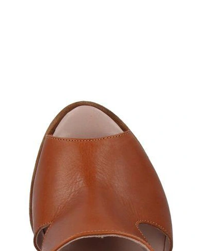 Shop Massimo Lonardo Sandals In Brown
