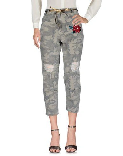 Shop Gold Casual Pants In Military Green