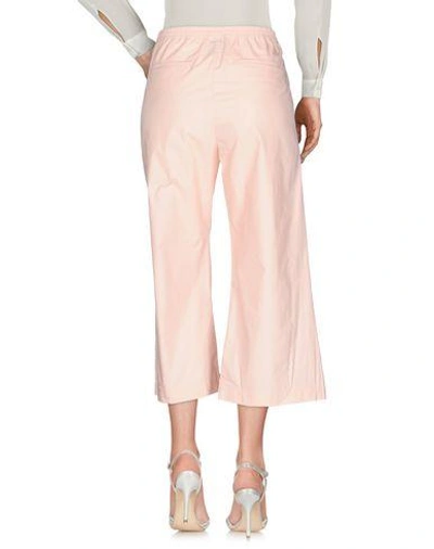Shop Pinko Cropped Pants In Pink