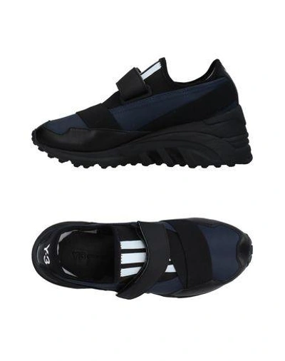 Shop Y-3 Sneakers In Dark Blue