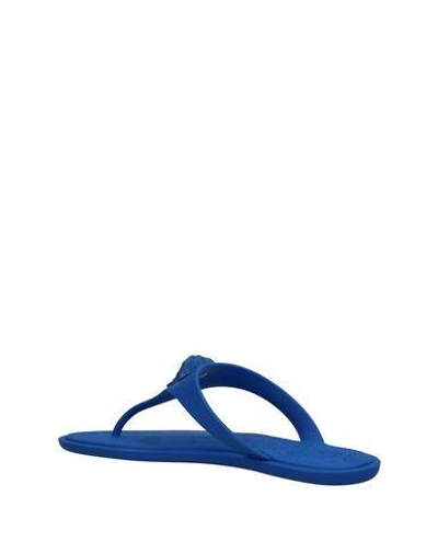 Shop Versace Flip Flops In Blue