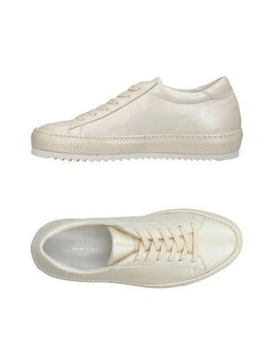 Shop Philippe Model Woman Sneakers Ivory Size 11 Soft Leather In White
