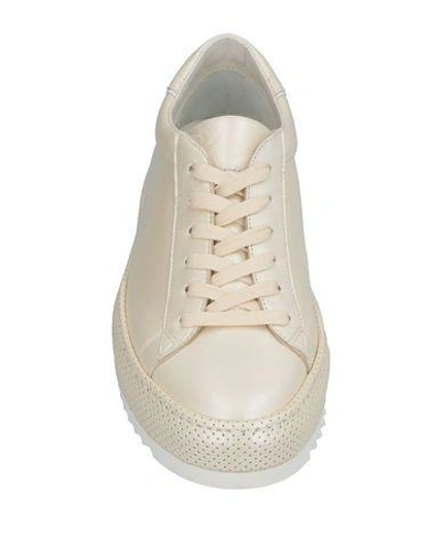 Shop Philippe Model Woman Sneakers Ivory Size 11 Soft Leather In White