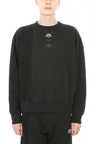 Adidas Originals By Alexander Wang Inoutcrew Black Cotton Sweatshirt In In  Collaboration With Alexander Wang | ModeSens