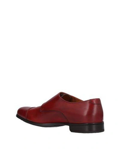 Shop Doucal's Loafers In Maroon