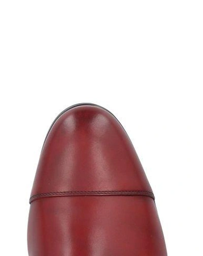 Shop Doucal's Loafers In Maroon