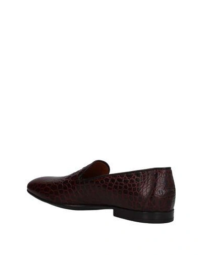 Shop Doucal's Loafers In Dark Brown