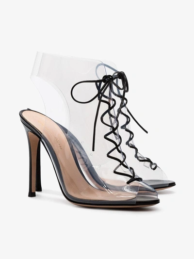 Shop Gianvito Rossi Pvc Helmut 105 Sandals In Black