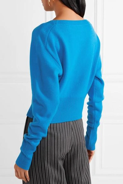 Shop Theory Cashmere Sweater In Azure