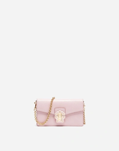 Shop Dolce & Gabbana Mini Leather Lucia Bag