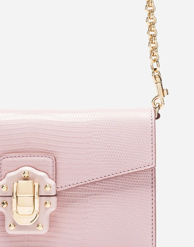 Shop Dolce & Gabbana Mini Leather Lucia Bag