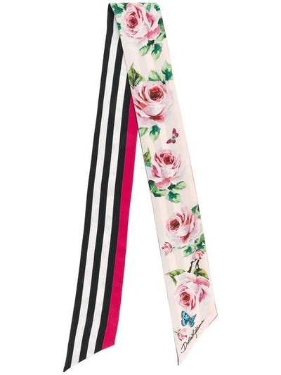 Shop Dolce & Gabbana Rose Neck Tie - Pink