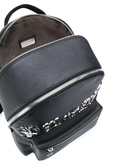 Shop Philipp Plein Branded Backpack