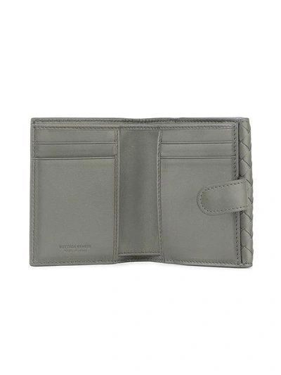 Shop Bottega Veneta New Light Gray Intrecciato Nappa Mini Wallet  In 8522 -n.l.grey/n.l.grey