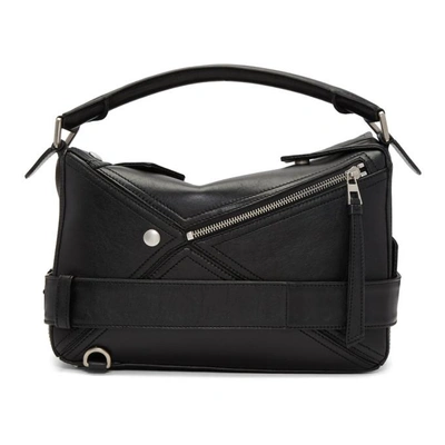 Loewe Black Small Biker Puzzle Bag ModeSens