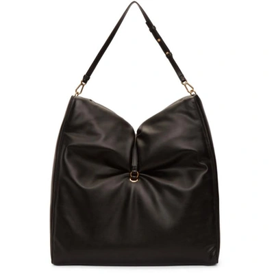 Shop Stella Mccartney Black Big Bubble Hobo Bag In 1000 Black
