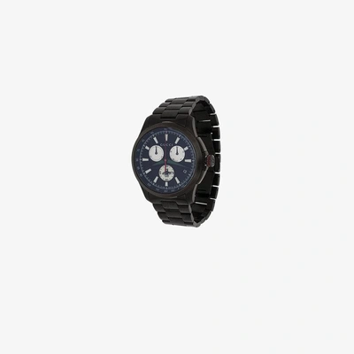 Shop Gucci G Chrono Collection Pvd Watch In Black