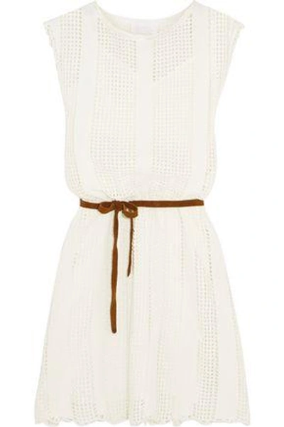 Shop Zimmermann Woman Caravan Crocheted Cotton-blend Dress White
