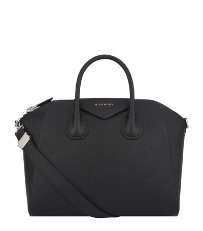 Shop Givenchy Medium Antigona Tote Bag In Black