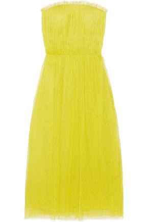 Jason Wu Woman Swiss-dot Tulle Dress Chartreuse | ModeSens