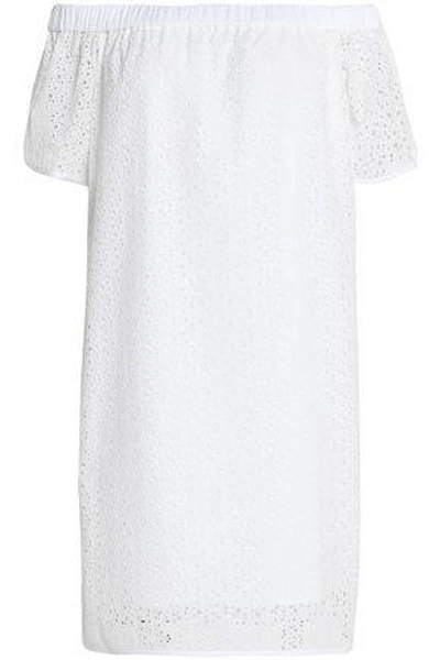Shop Rag & Bone Woman Flavia Off-the-shoulder Broderie Anglaise Cotton Dress White