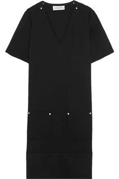 Shop By Malene Birger Woman Crepe De Chine Dress Black