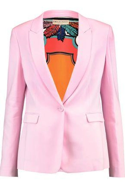 Shop Emilio Pucci Woman Twill Blazer Baby Pink