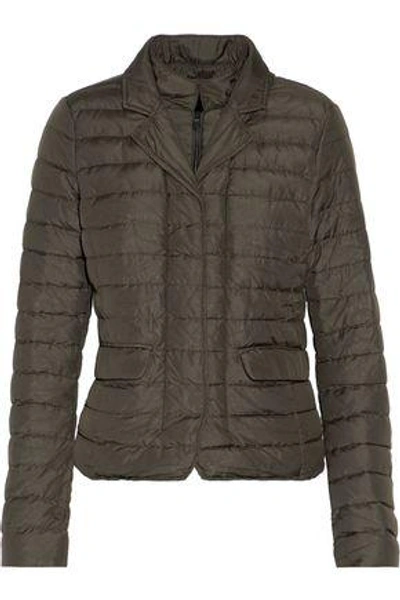 Shop Duvetica Woman Egina Quilted Shell Down Coat Army Green