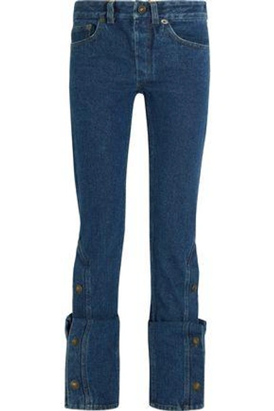 Shop Y/project High-rise Bootcut Jeans In Dark Denim