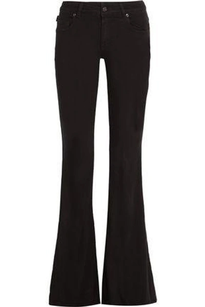 Shop Tom Ford Woman Mid-rise Flared Jeans Black