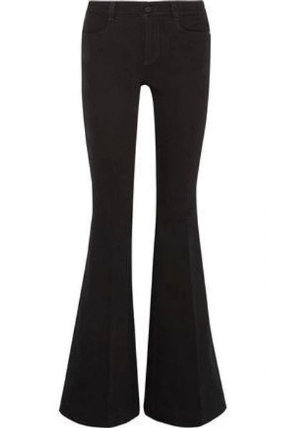 Shop Stella Mccartney Woman The '70s Mid-rise Flared Jeans Black