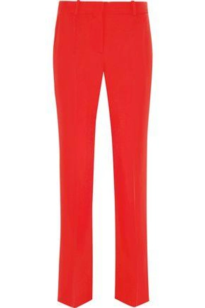 Shop Givenchy Cropped Straight-leg Pants In In Red