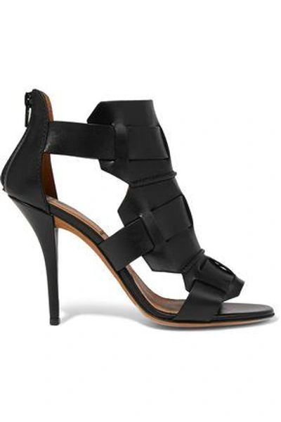 Shop Givenchy Woman Rojda Sandals In Black Leather Black