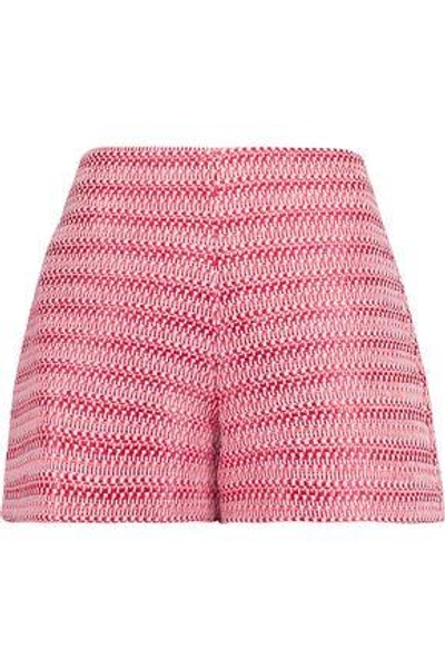 Shop Alexis Nelly Woven Cotton-blend Shorts In Red