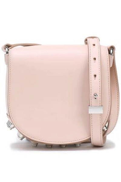 Shop Alexander Wang Woman Lia Small Studded Leather Shoulder Bag Pink