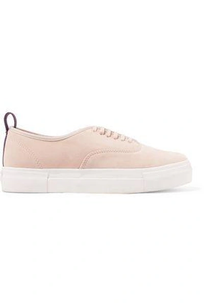 Shop Eytys Mother Suede Sneakers In Pastel Pink
