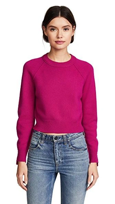 Shop Helmut Lang Cashmere Sweater In Magenta