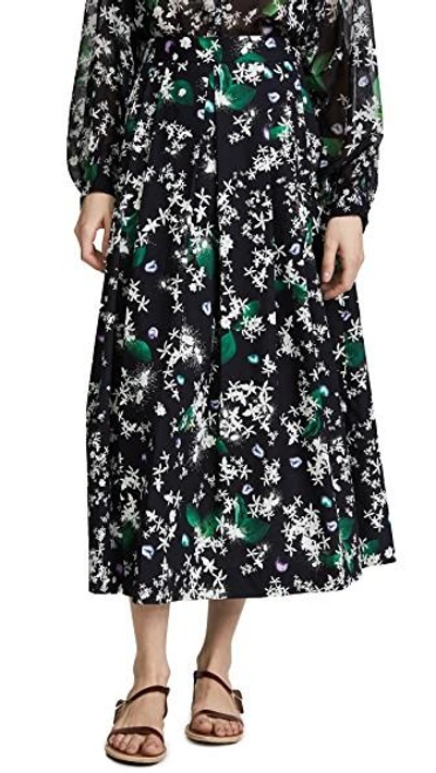 Shop Isolda Rio Skirt In Black Daisy