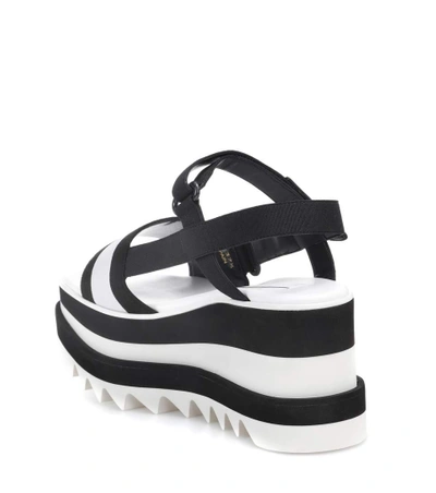 Shop Stella Mccartney Sneak-elyse Platform Sandals In Black