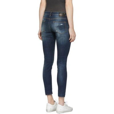 Shop R13 Blue Boy Skinny Jeans