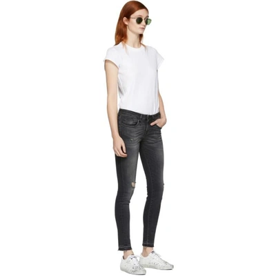 Shop R13 Black Alison Crop Jeans In 122 Strumme