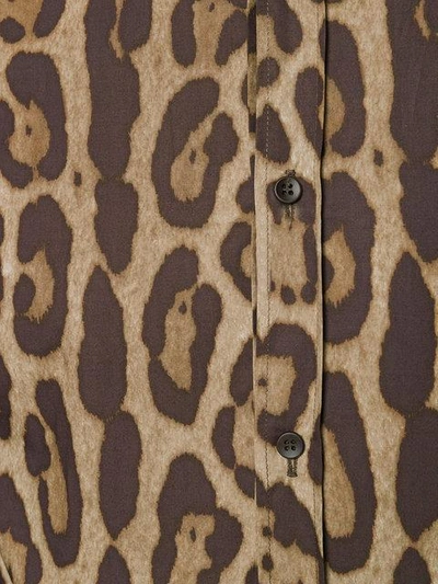 Shop Dolce & Gabbana Leopard Print Shirt