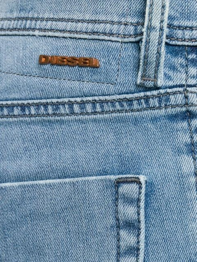Shop Diesel Washed Denim Jeans - Blue