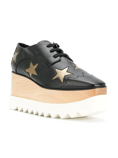 Shop Stella Mccartney Silver Stars Elyse Shoes In Black